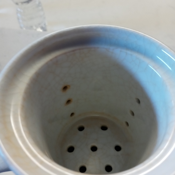 Porcelain pier 1 teacup with infuser - Picture 4 of 5